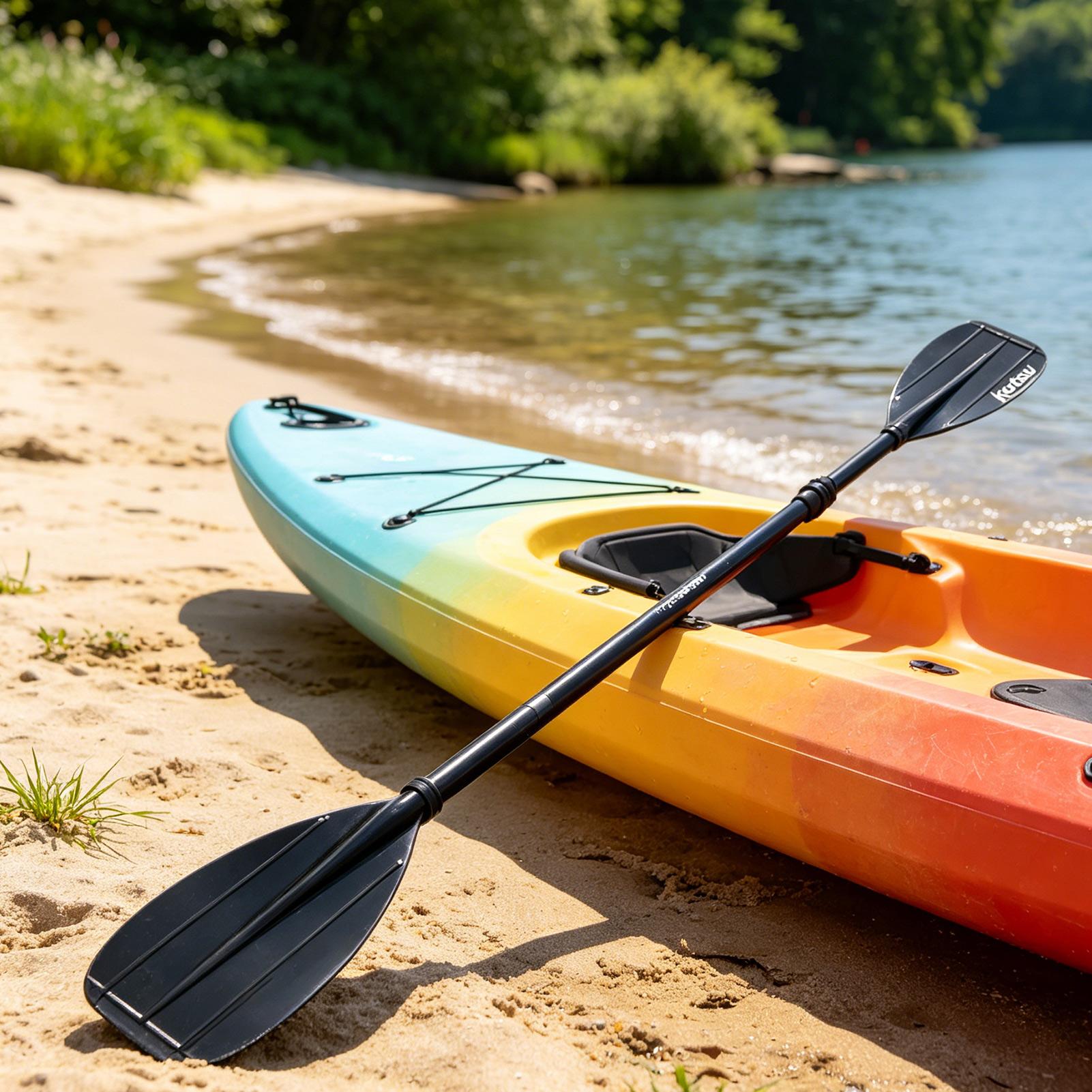 Fishing Kayak Paddle - 탄소 섬유 패들 2섹션 경량 더블헤드