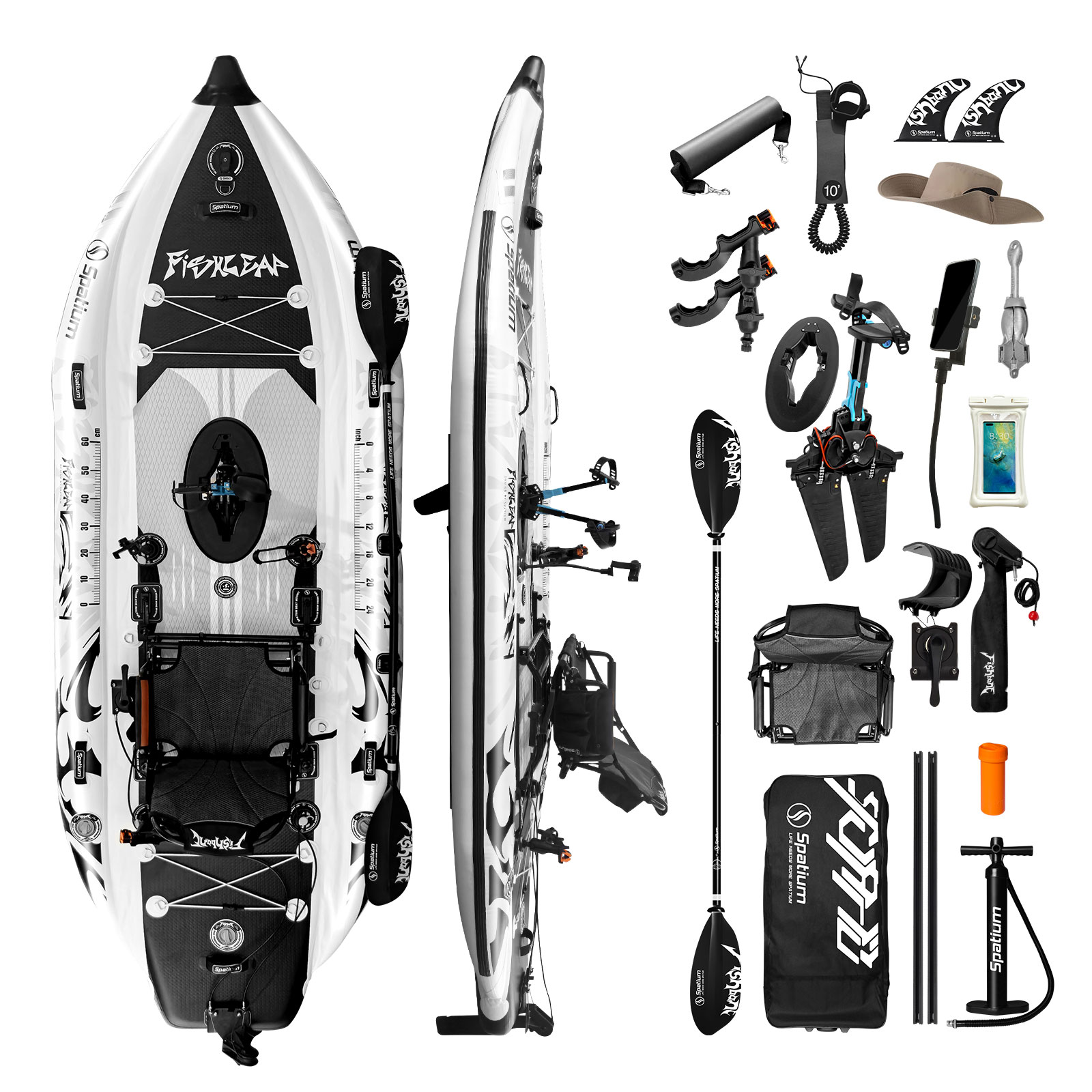 Fishing Kayak Seat - 스파티움 11.5피트 플리퍼 페달 드라이브 낚시용