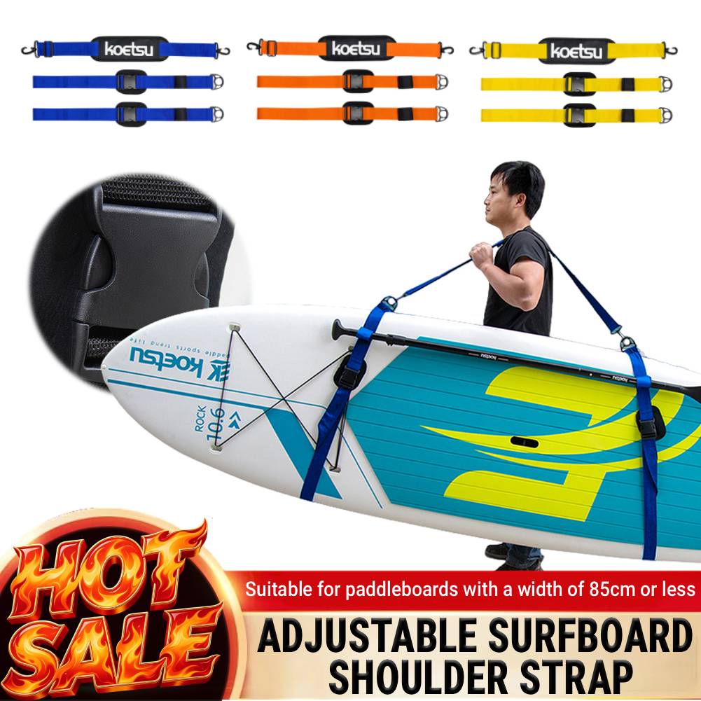 Fishing Kayak Paddle - 조절 가능한 서핑보드 숄더 스트랩 캐리