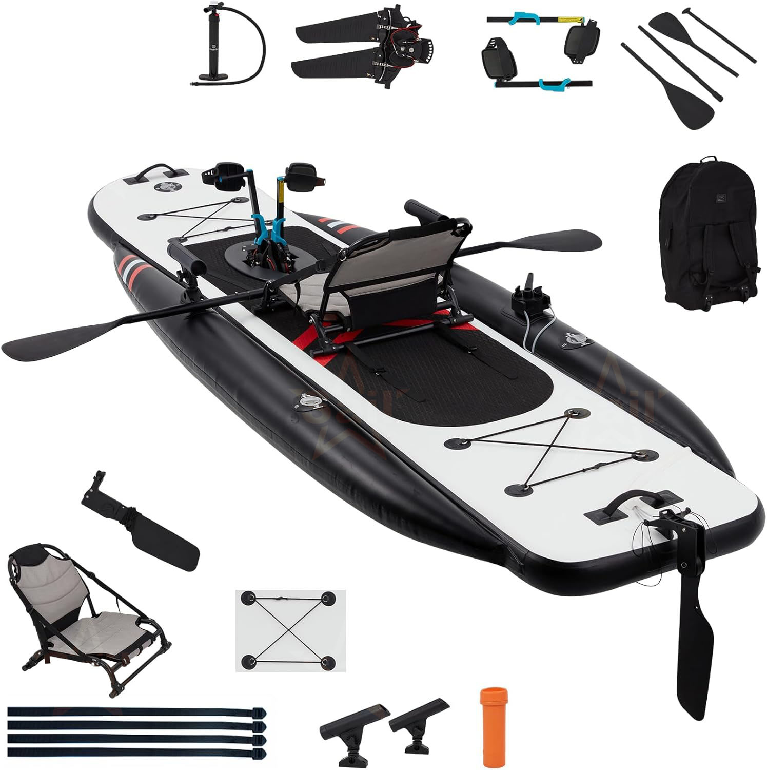 고품질 풍선식 페달 카약 드롭 스티치 발 구동 낚시 카 - Fishing Kayak Pedal Drive 리뷰 및 가격