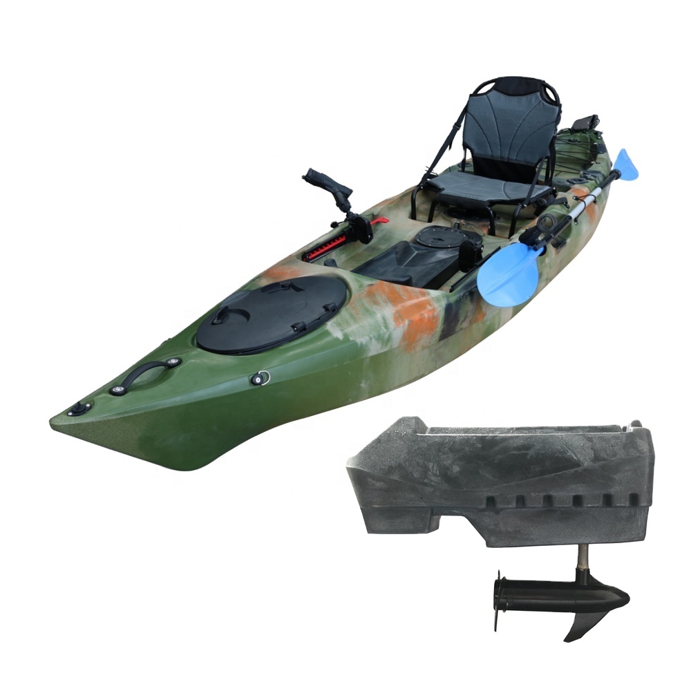 12.46' 카약은 전동 카약이 장착된 최고 낚시 모터 - Fishing Kayak Sit In 리뷰 및 가격