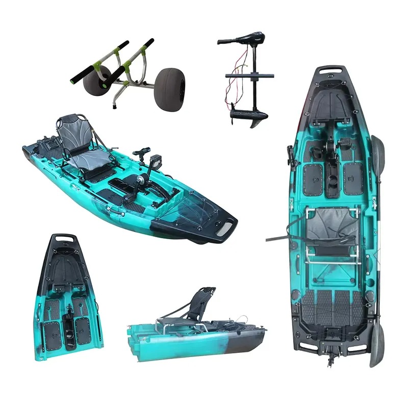 인기 있는 1인용 HDPE/PE 시트온탑 모터식 해양  - Fishing Kayak Sit In 리뷰 및 가격
