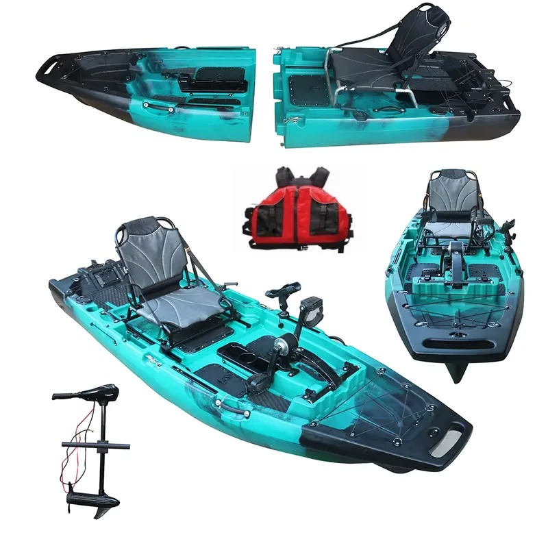 인기 있는 1인용 HDPE/PE 시트온탑 모터식 해양  - Fishing Kayak Sit In 리뷰 및 가격
