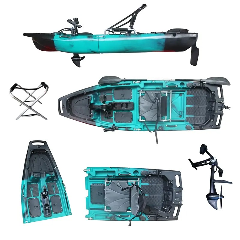 인기 있는 1인용 HDPE/PE 시트온탑 모터식 해양  - Fishing Kayak Sit In 리뷰 및 가격