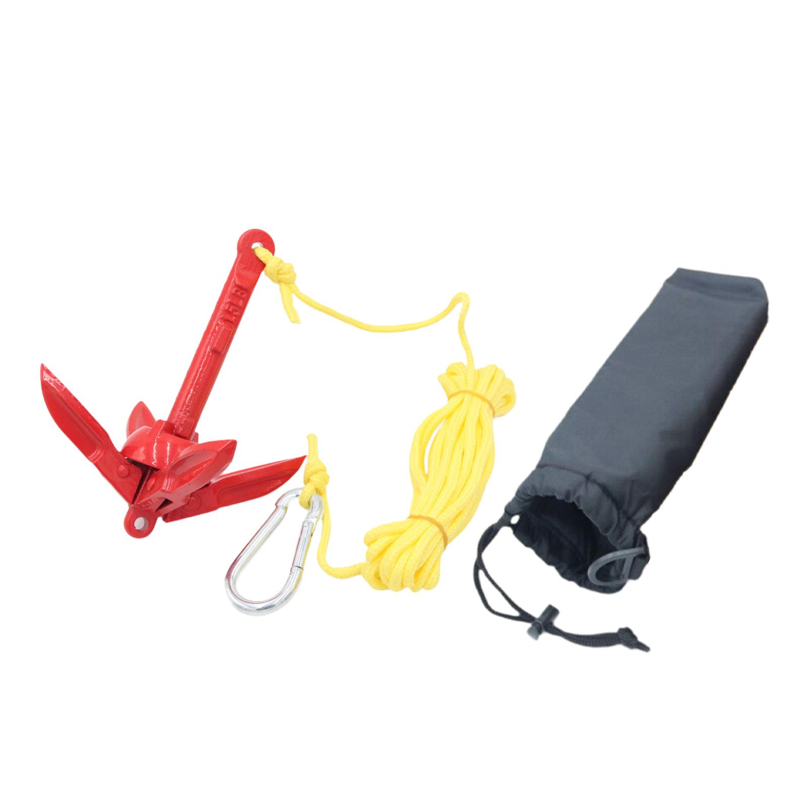 탄소강 접이식 보트 앵커 키트 (로프 및 훅 포함) - - Fishing Kayak Anchor 리뷰 및 가격
